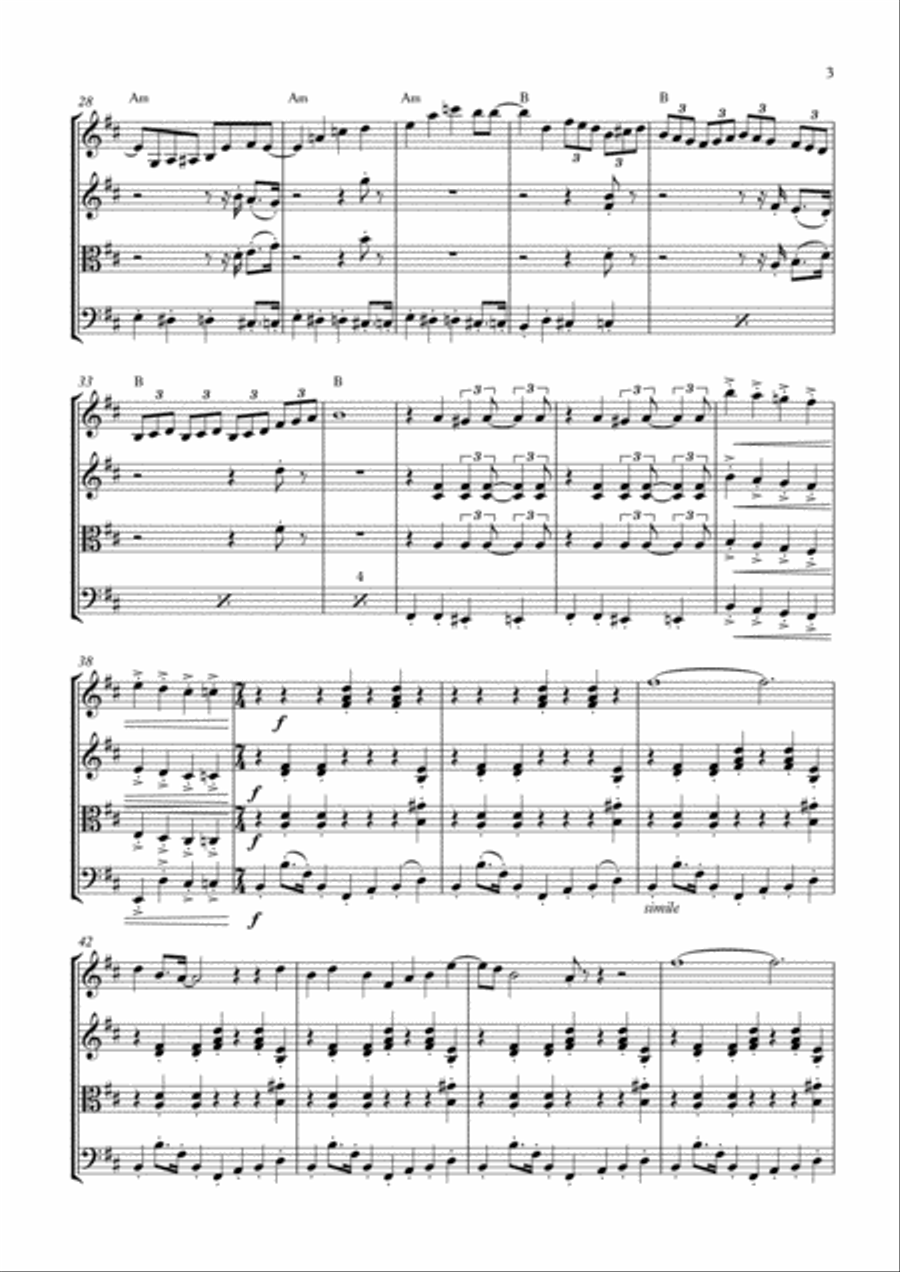 Money Money String Quartet scores gallery preview page 4