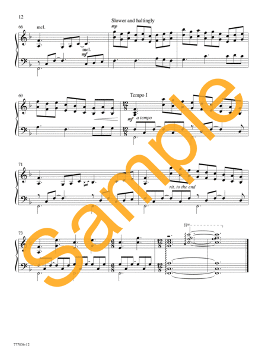 Thy Presence, My Light Piano Solo scores gallery preview page 12