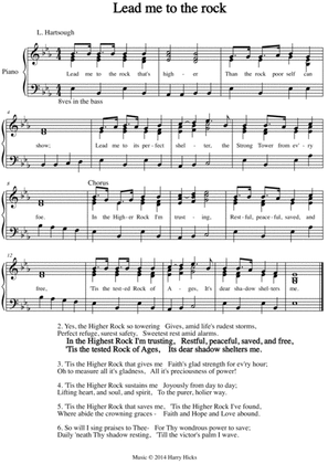 Lead me to the rock. A new tune to a wonderful old hymn.