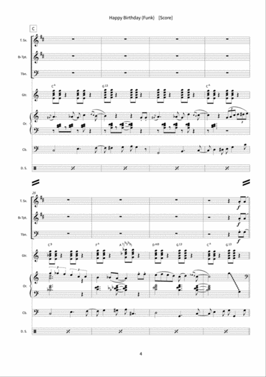 Happy Birthday Orchestra scores gallery preview page 6