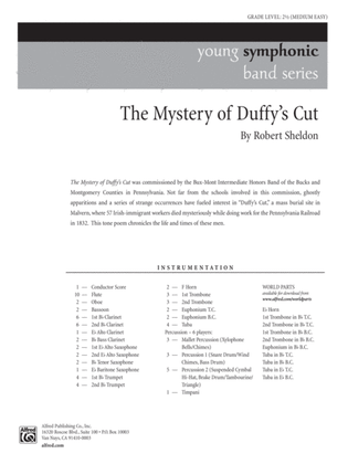 Book cover for The Mystery of Duffy's Cut: Score