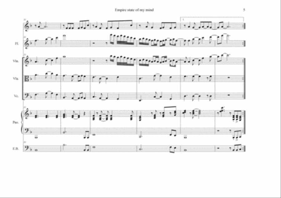 Empire State Of Mind Flute scores gallery preview page 5