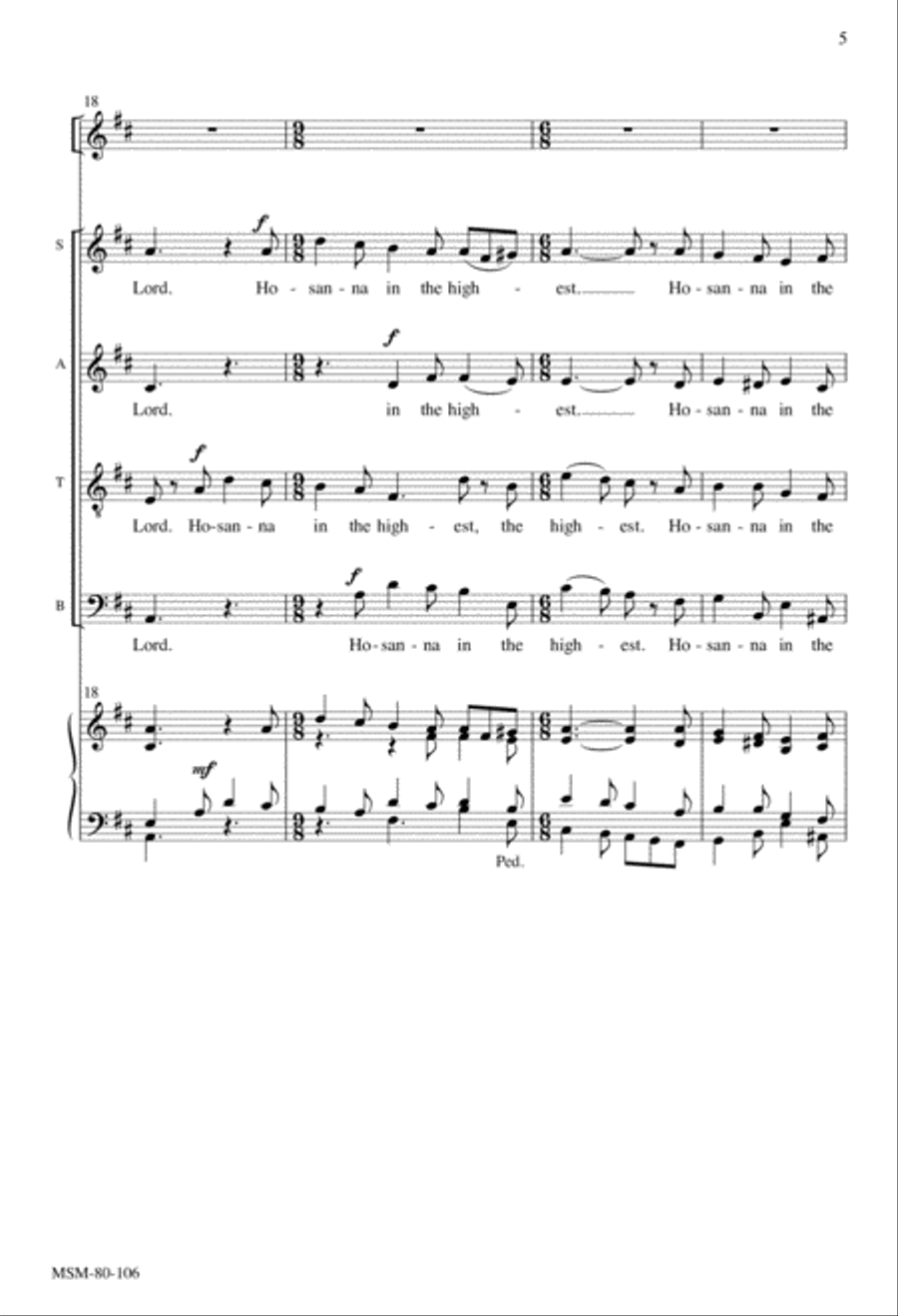 Eucharistic Acclamations on Resonet in Laudibus 4-Part scores gallery preview page 4