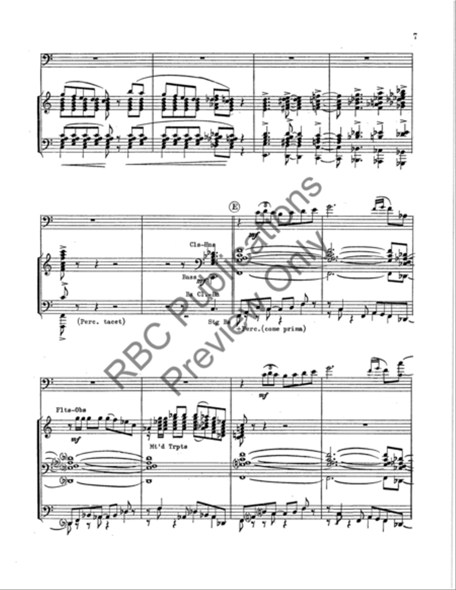 Aria For Trombone Aria For Trombone Concert Band scores gallery preview page 8