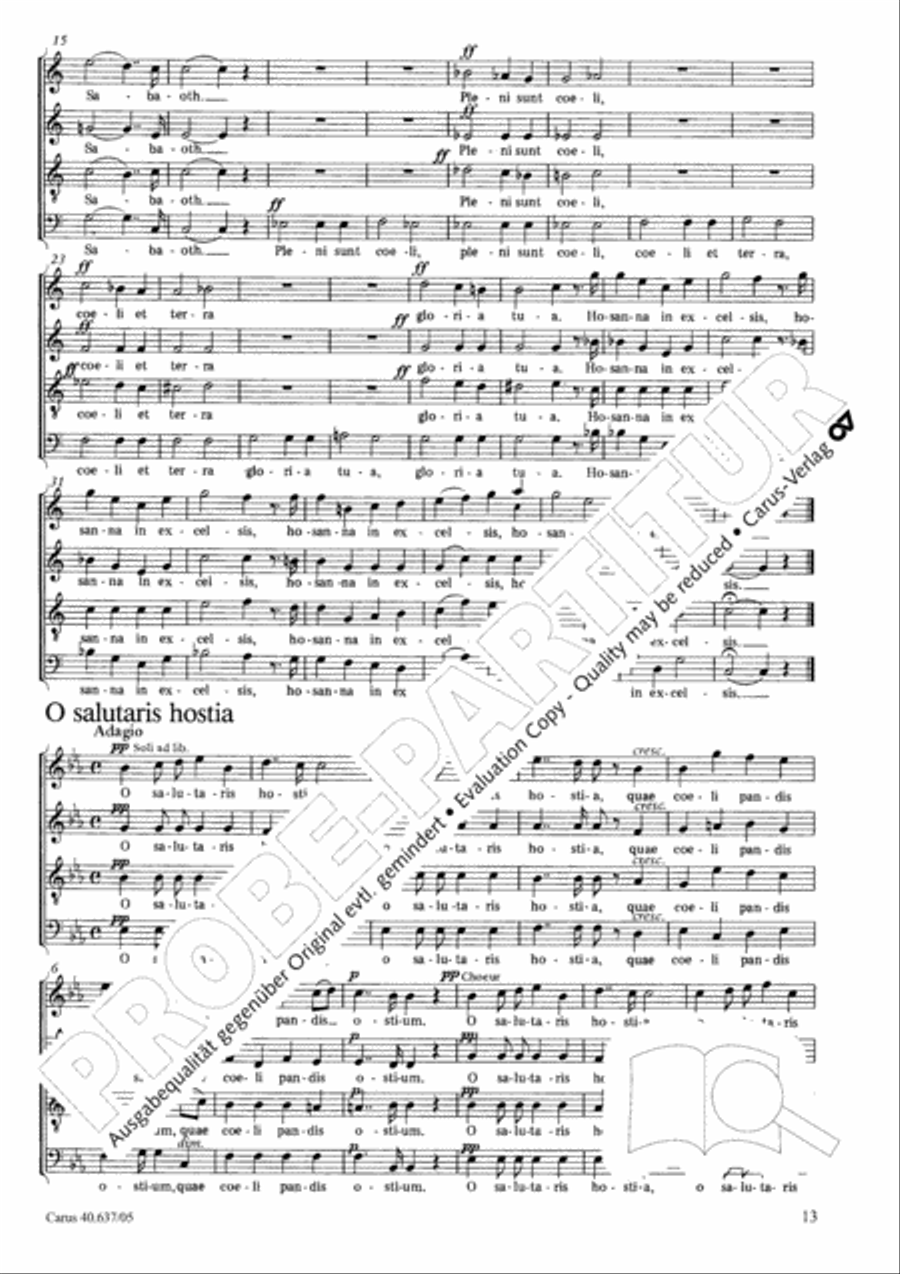 Messe breve no. 6 aux cathedrales 4-Part scores gallery preview page 14
