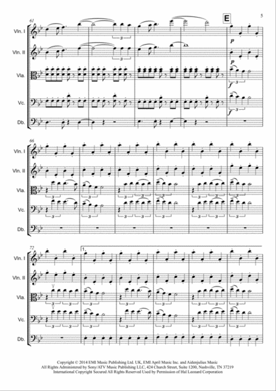 Chandelier String Orchestra scores gallery preview page 5