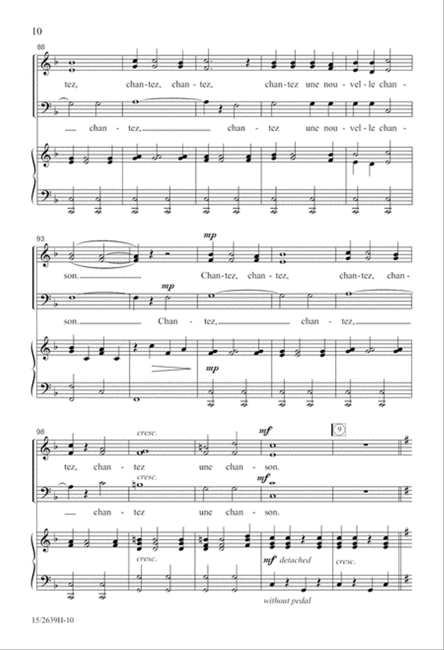 Chantez Alleluia! 3-Part scores gallery preview page 11