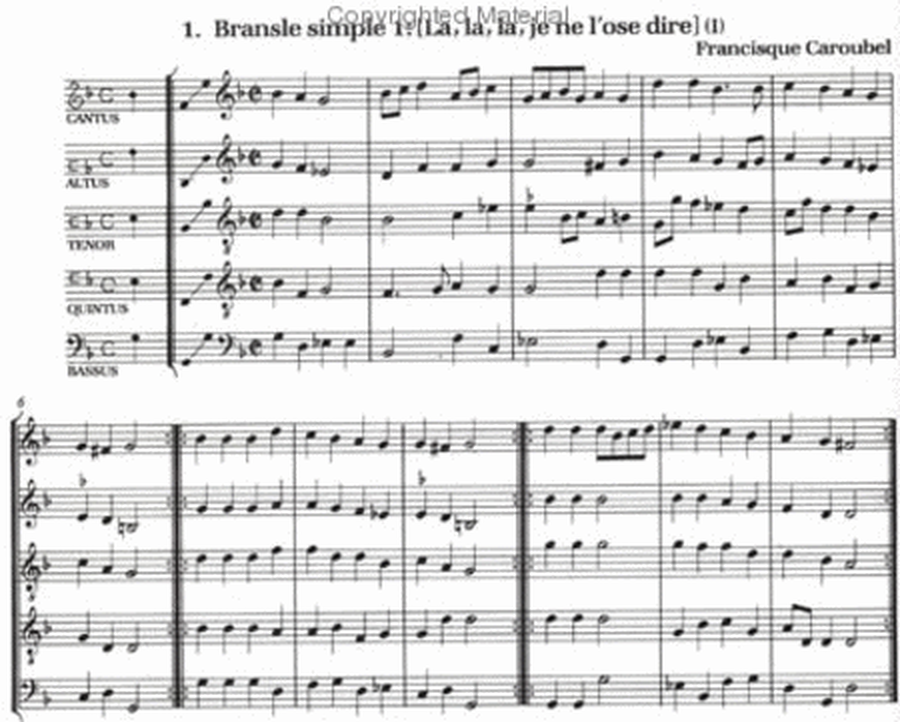 Dances From Terpsichore, Volume 2 - Score