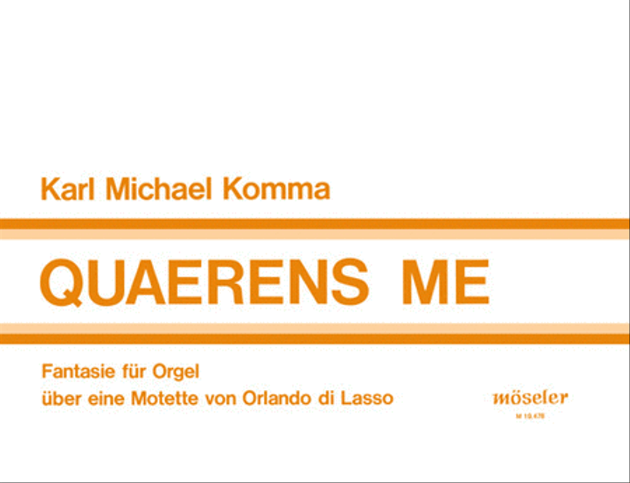 Quaerens me Organ scores gallery preview page 1