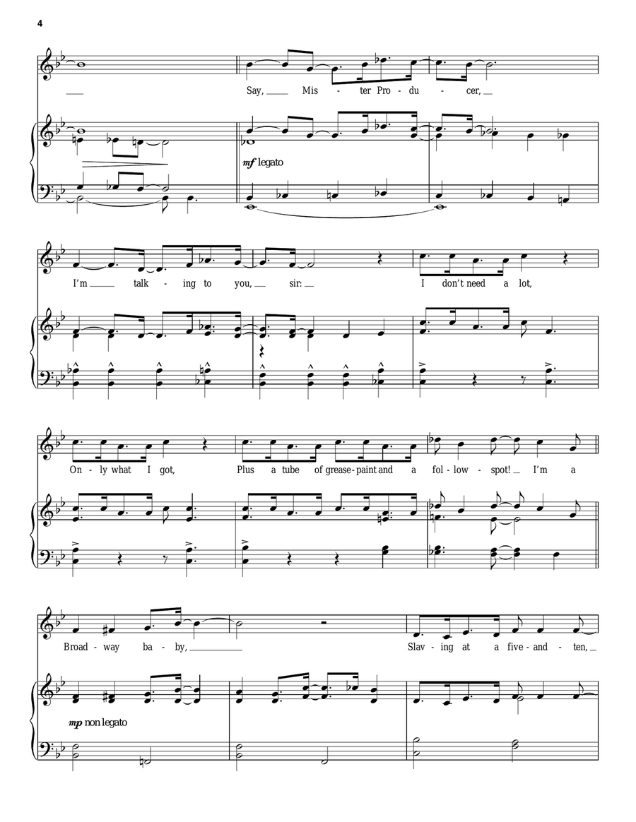 Broadway Baby High Voice scores gallery preview page 4