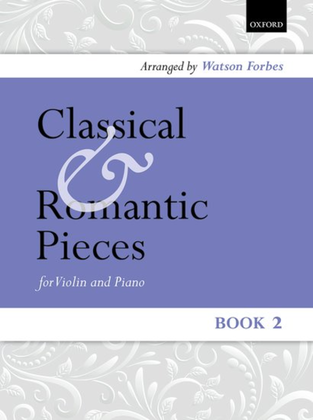 Book cover for Classical and Romantic Pieces for Violin Book 2