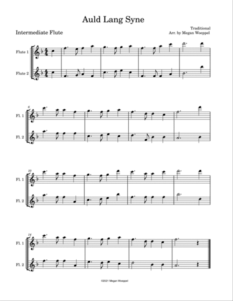 Easy Holiday Duets - Flute Flute Duet scores gallery preview page 5