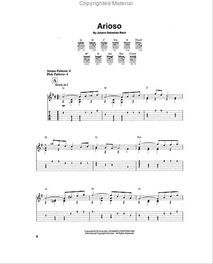 J.S. Bach for Easy Guitar Acoustic Guitar scores gallery preview page 3