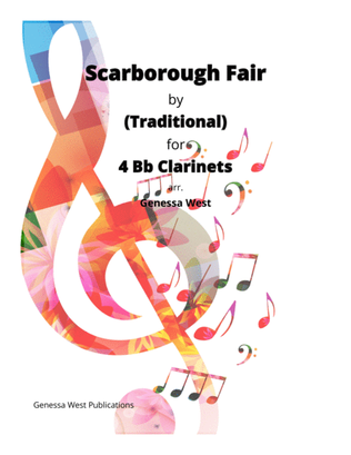 Book cover for Scarborough Fair For 4 Bb Clarinets