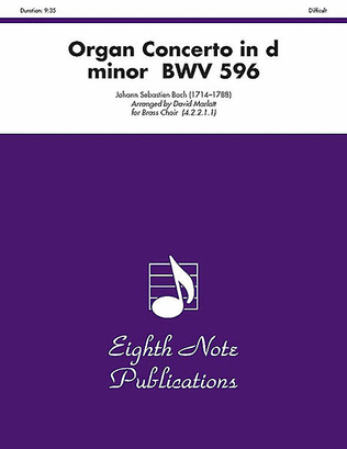 Organ Concerto in D Minor, BWV 596