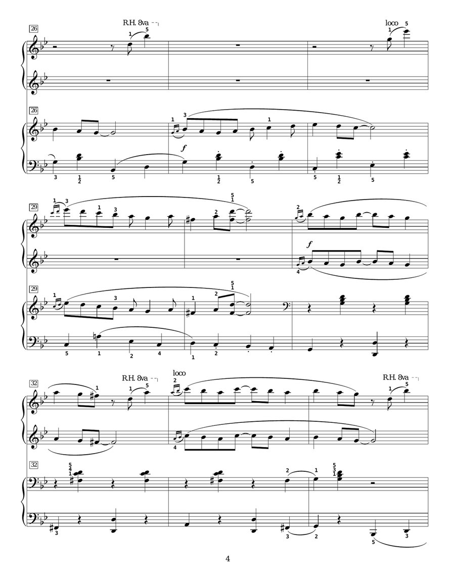 Magnetic Rag Piano Duet scores gallery preview page 4
