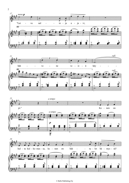 Sirkan haamatka, Op. 15 No. 2 (A minor)