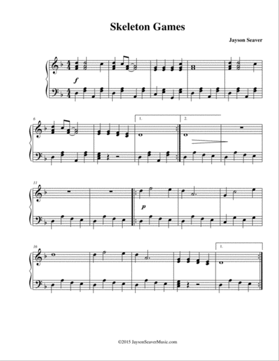 4 Super Fun Songs For Halloween Piano Solo scores gallery preview page 4