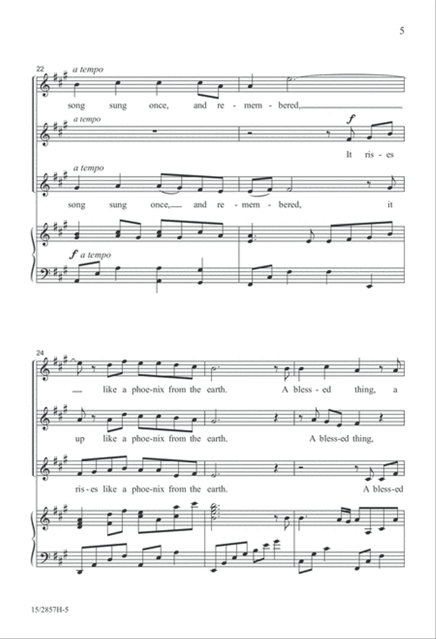 A Song Sung Once SSA scores gallery preview page 6