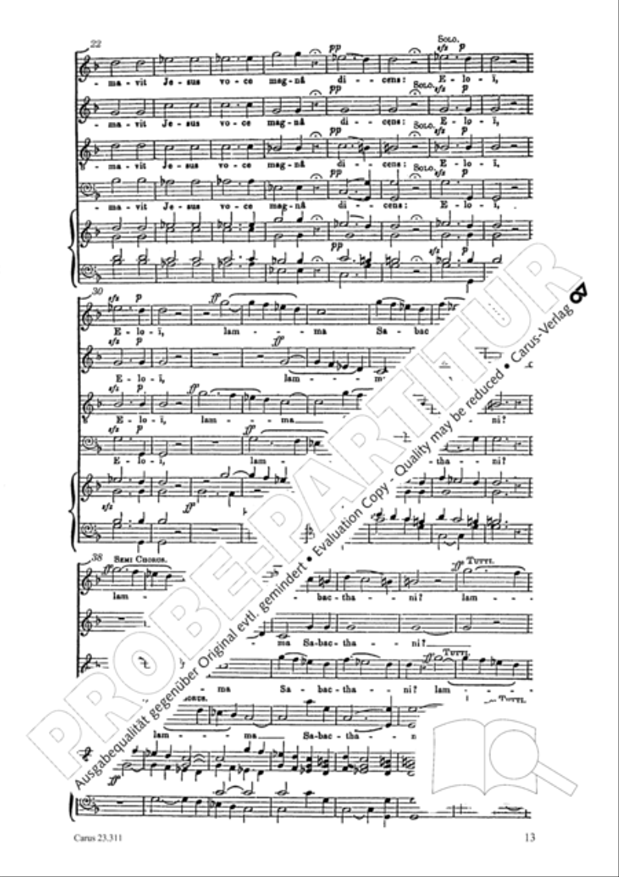 Les sept paroles du Christ sur la croix 4-Part scores gallery preview page 14