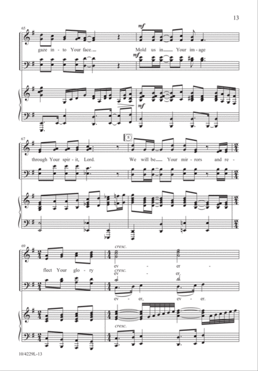The Glory of the Lord The Glory of the Lord 4-Part scores gallery preview page 13