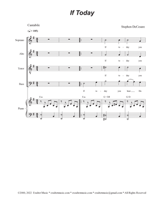 If Today (SATB)