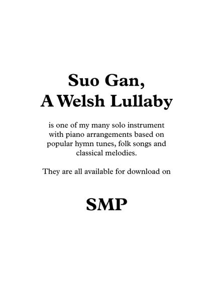 Suo Gan, A Welsh Lullaby, for Clarinet and Piano image number null