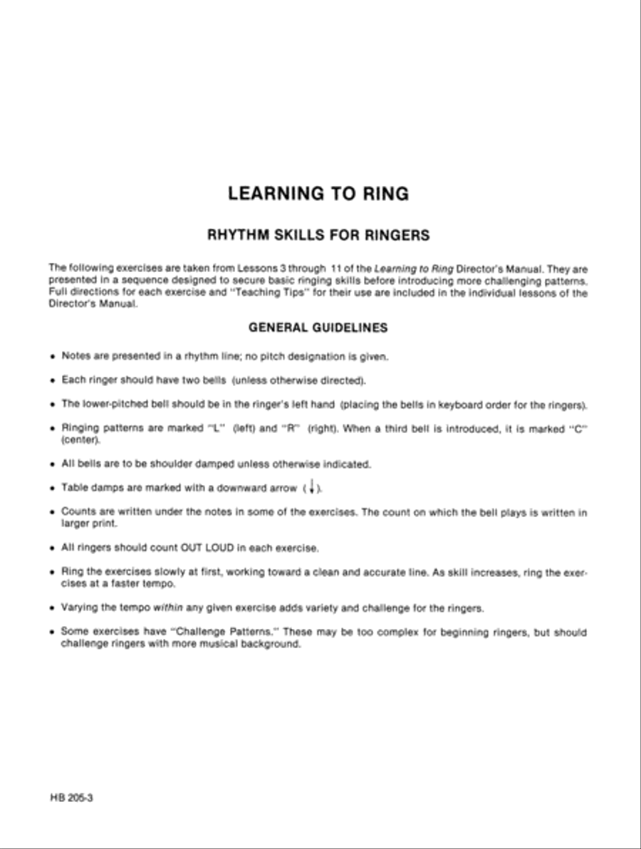 Learning To Ring - Rhythm Skills Handbell Choir scores gallery preview page 2