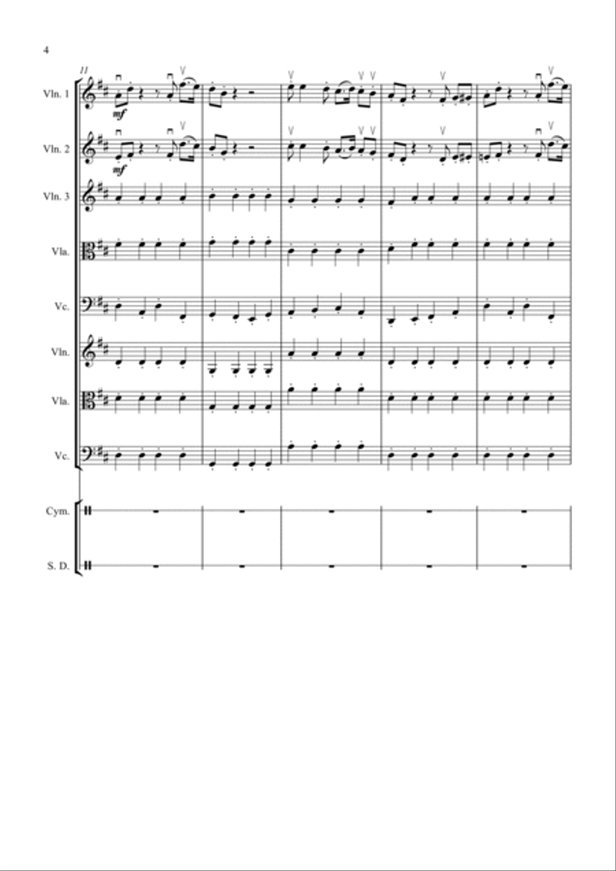 The Great Escape March The Great Escape March String Trio scores gallery preview page 4