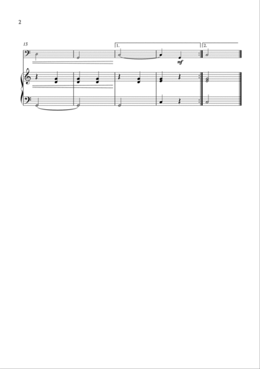 The Wheels on the Bus Piano scores gallery preview page 2