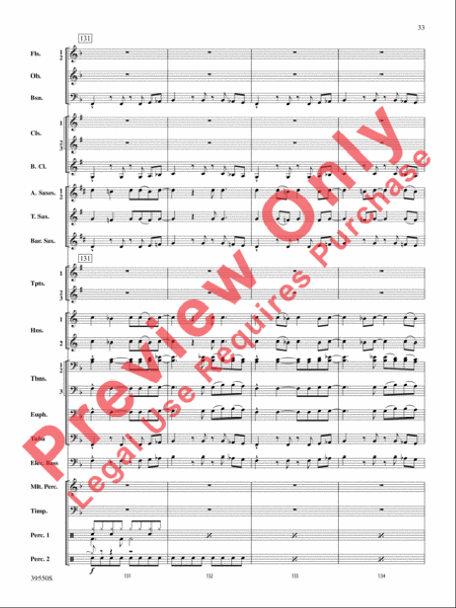 The Rolling Stones on Tour Concert Band scores gallery preview page 34