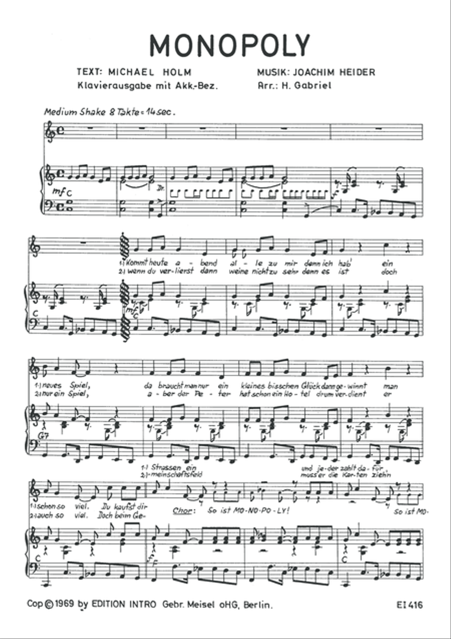 Monopoly Piano, Vocal scores gallery preview page 3