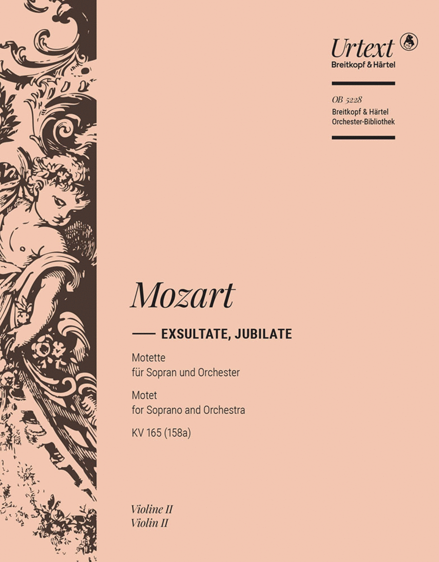 Exsultate, jubilate K. 165 (158a) by Wolfgang Amadeus Mozart Orchestra - Sheet Music