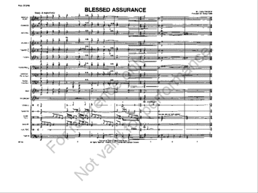 Blessed Assurance Blessed Assurance Marching Band scores gallery preview page 2