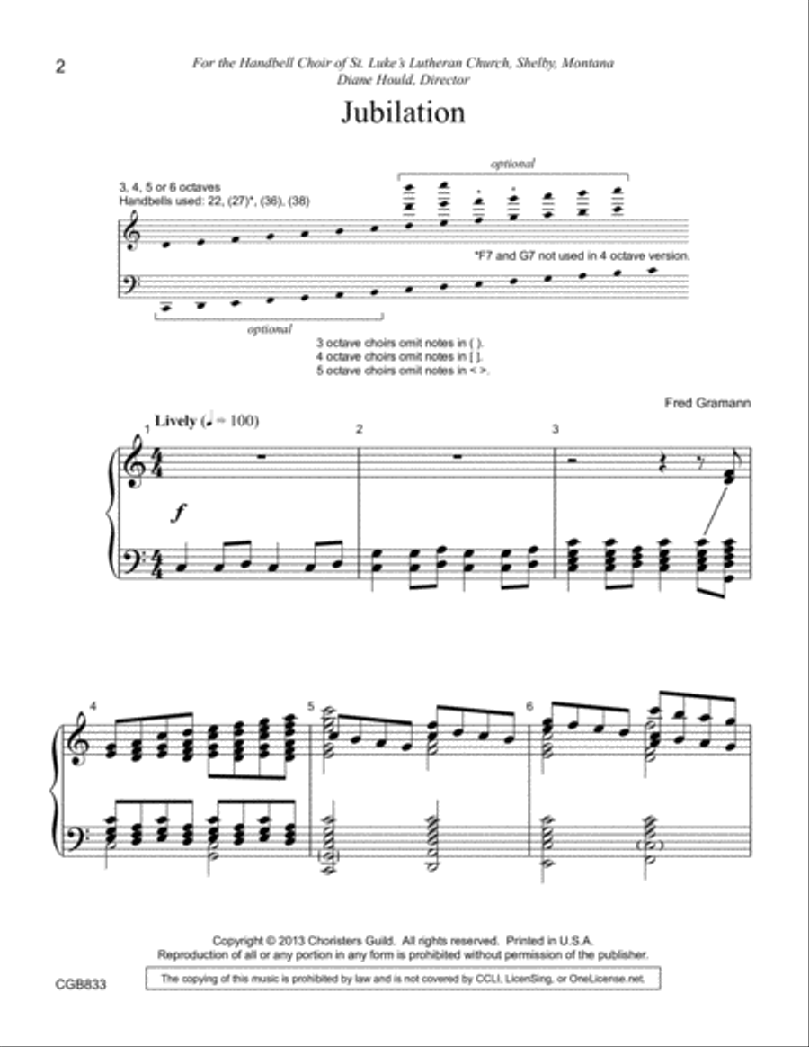 Jubilation Handbell Choir scores gallery preview page 2