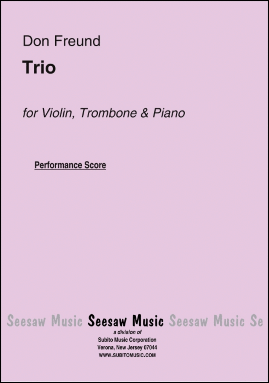 Trio Violin scores gallery preview page 1