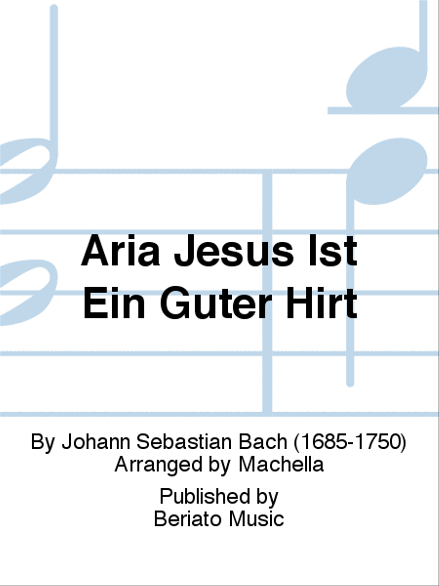 Aria Jesus Ist Ein Guter Hirt Organ scores gallery preview page 1