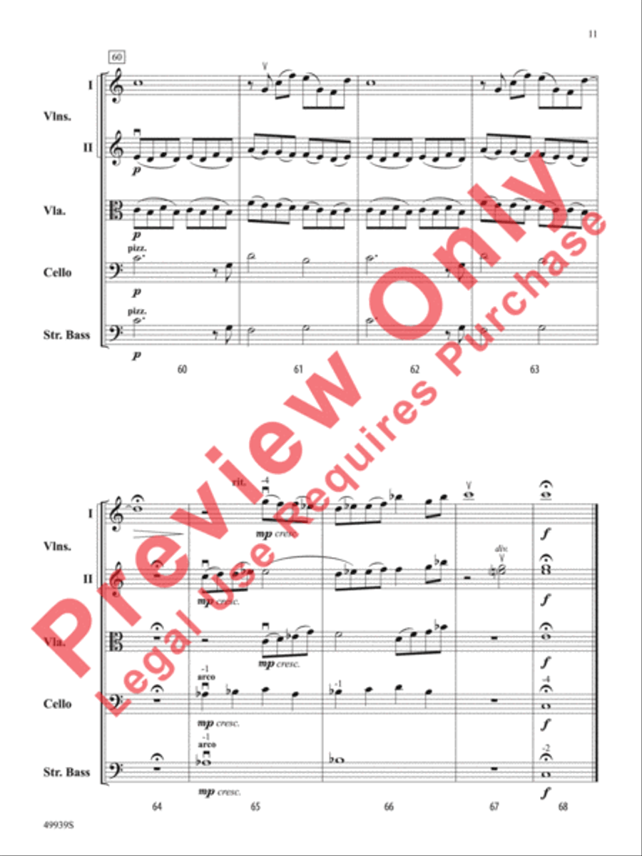 A Tender Moment in Time String Orchestra scores gallery preview page 12