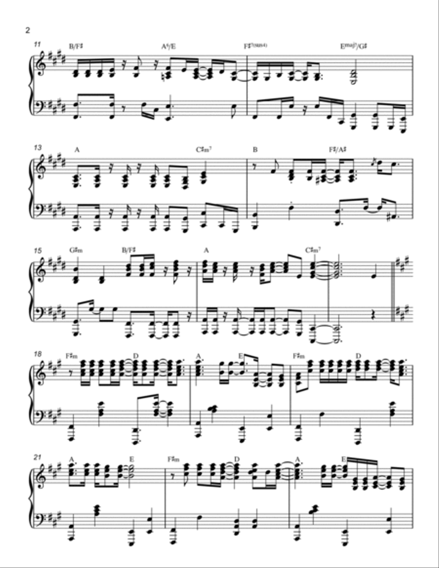 AFRICA Piano Solo scores gallery preview page 2