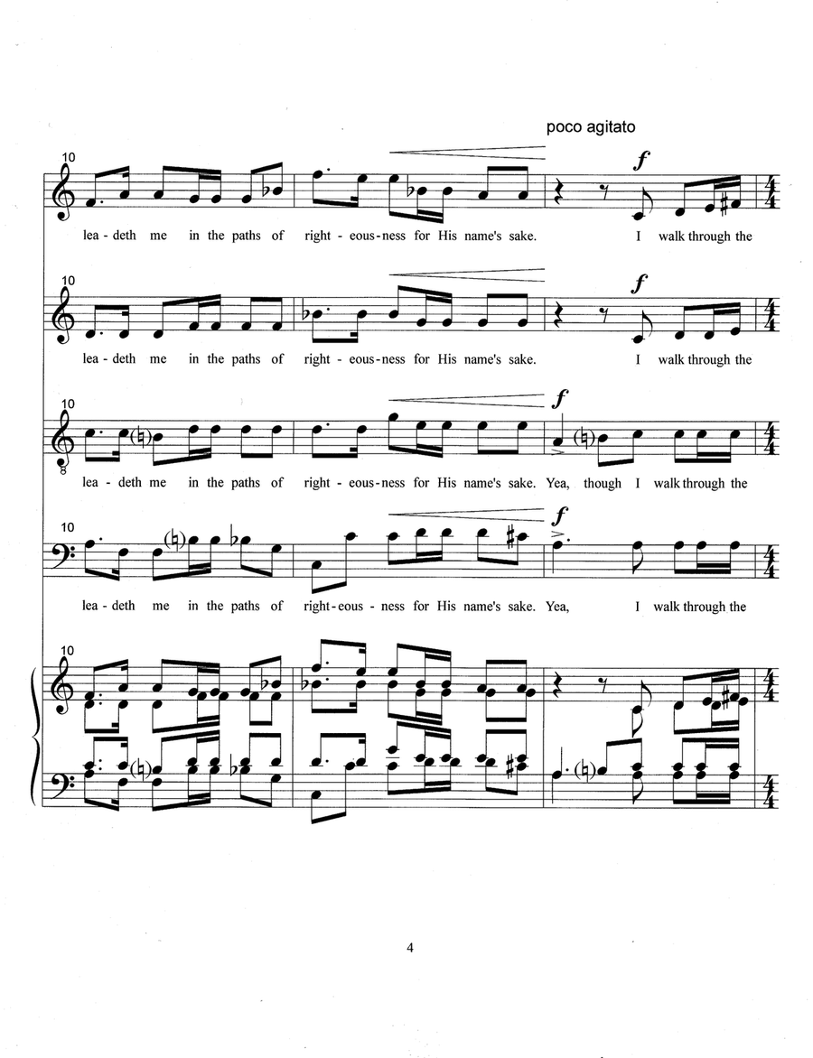 Three Psalms (2018) 4-Part scores gallery preview page 6
