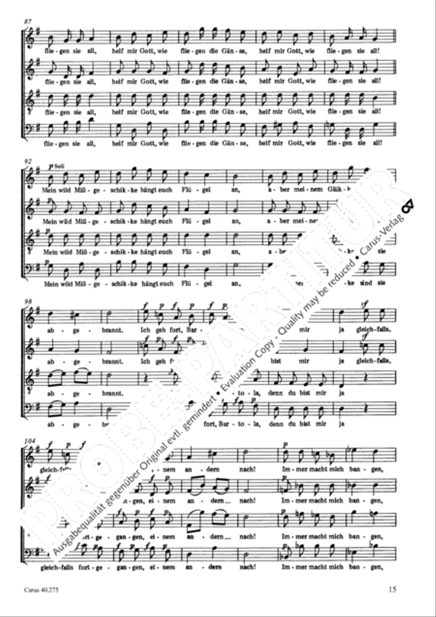 Romanzen und Balladen III op. 145 Choir scores gallery preview page 16