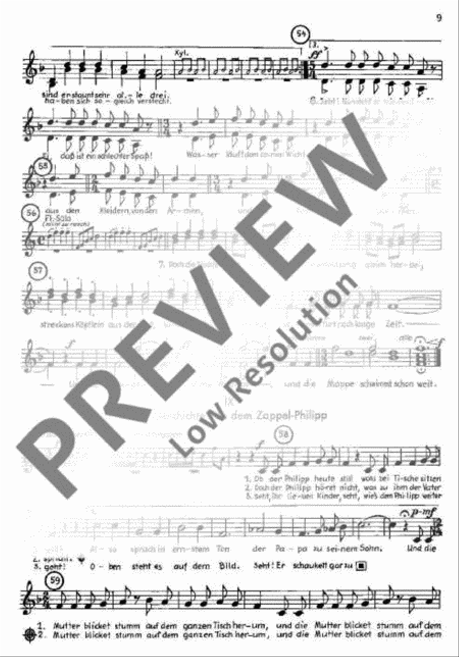 Der Struwwelpeter Children's Choir scores gallery preview page 10