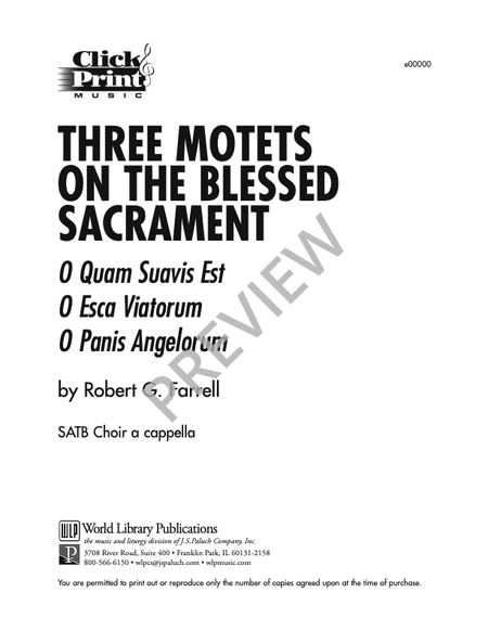 Three Motets on the Blessed Sacrament image number null