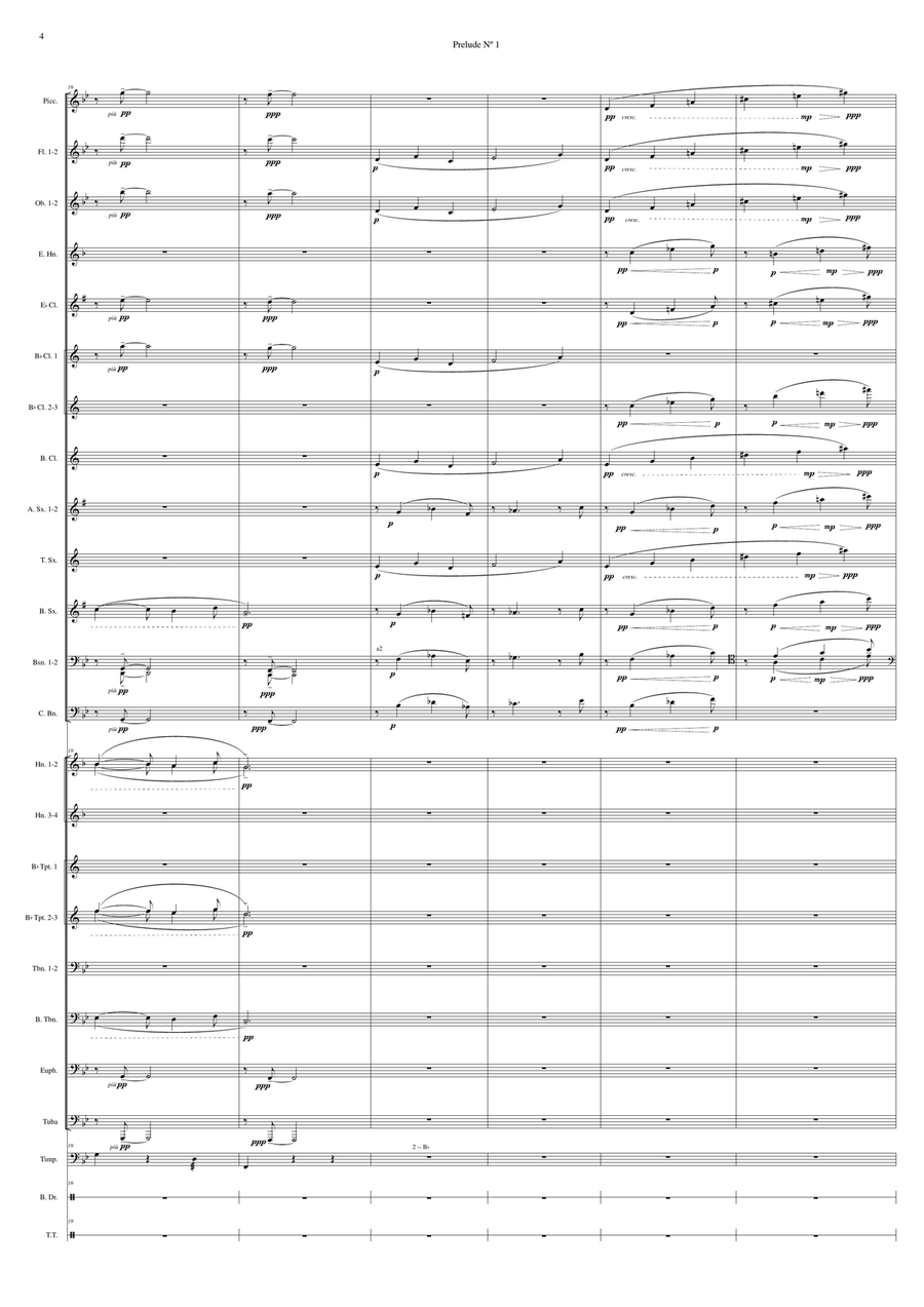 Prelude Nº 1 - Danseuses de Delphes (For Wind Orchestra) Full Orchestra scores gallery preview page 5