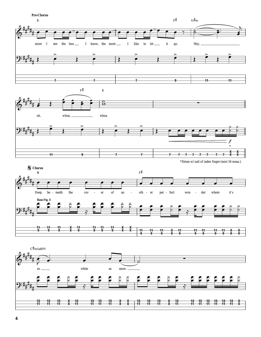 Snow (Hey Oh) Acoustic Guitar scores gallery preview page 4