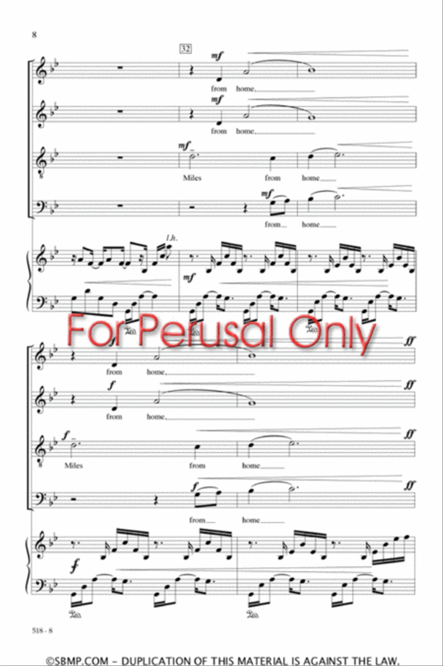 Nine Hundred Miles 4-Part scores gallery preview page 8