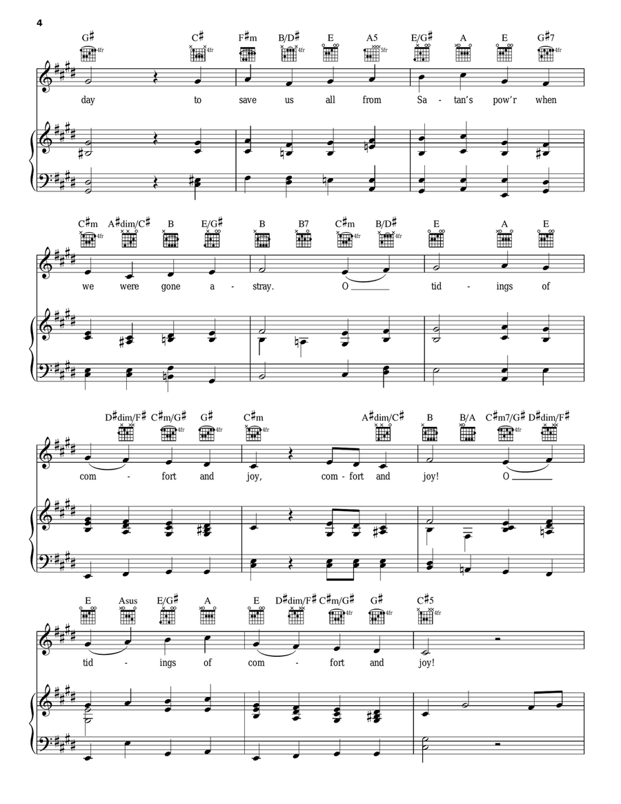 God Rest Ye Merry Gentlemen A Cappella scores gallery preview page 4