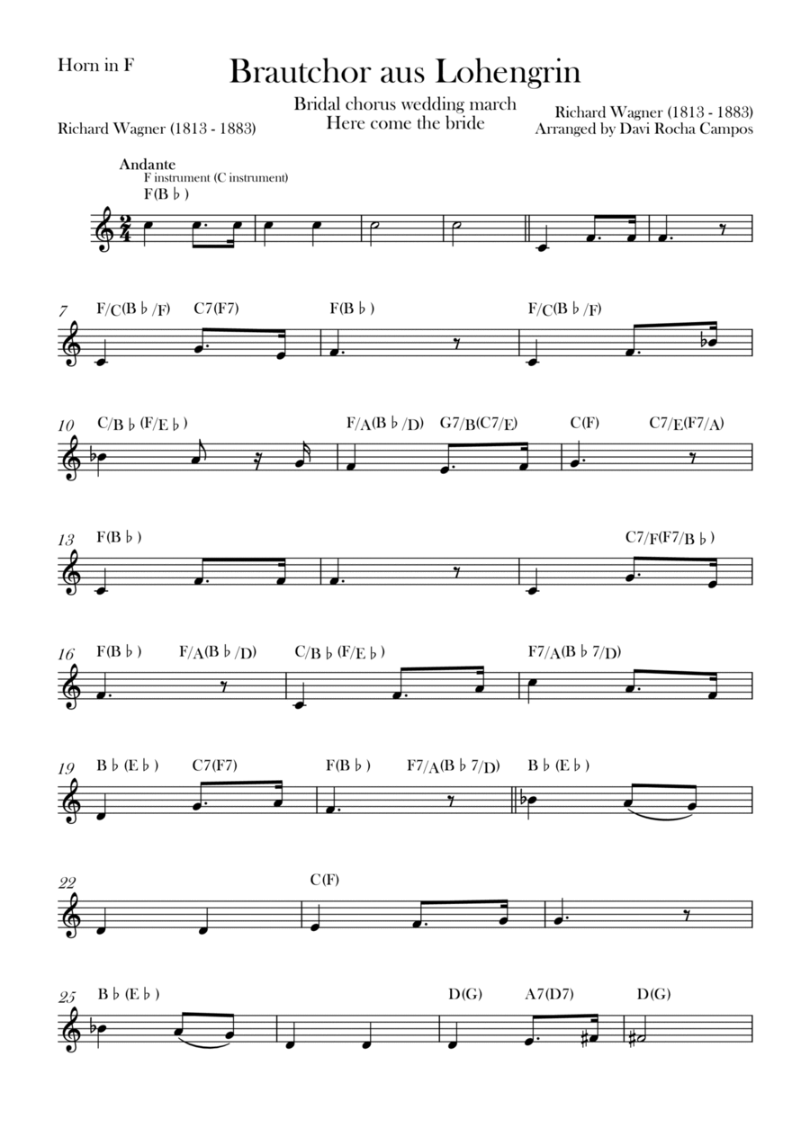 Brautchor aus Lohengrin 