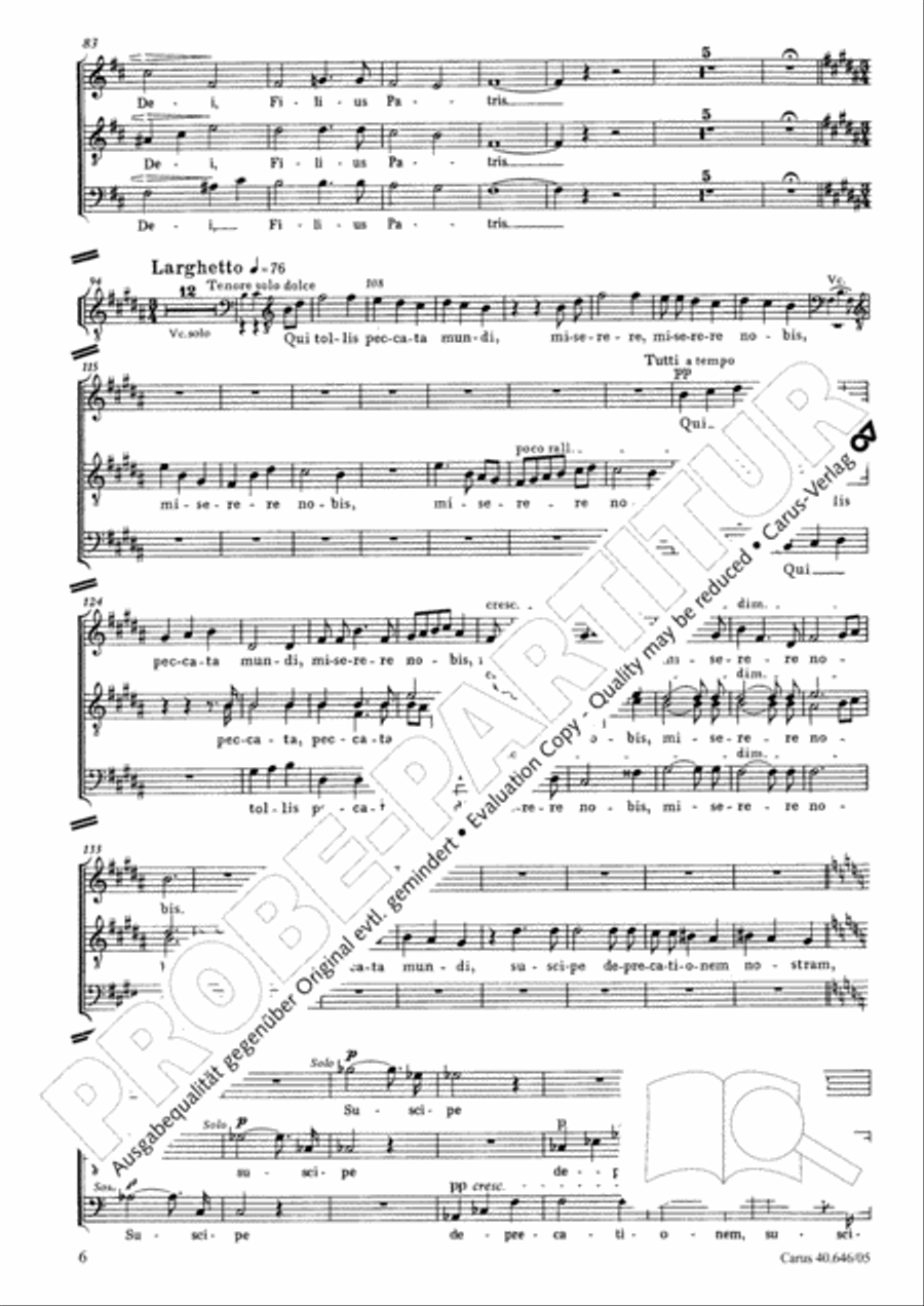 Mass in A major Mass in A major STB scores gallery preview page 7