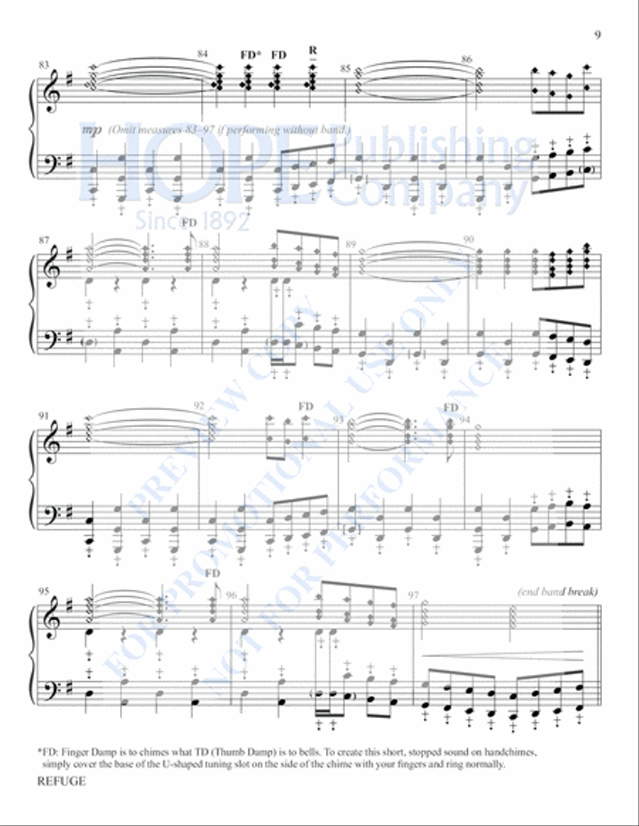 Refuge Handbell Choir scores gallery preview page 10